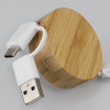 Bamboo Retractable Charging Cables Type C and USB A